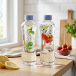 Load image into Gallery viewer, Glass Water Bottle 1 Litre Blue