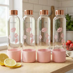 Load image into Gallery viewer, Purifa Borosilicate Glass Water Bottle With Silicon Sleeve 750ml Green