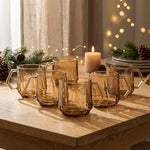 Load image into Gallery viewer, Amber Glass Cup Set Of 6 250 ml