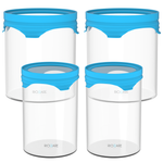 Load image into Gallery viewer, Borosilicate Round Glass Jar Set For Kitchen Storage Set Of 4 (400ml*2+800ml*2)