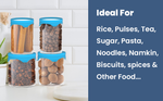 Load image into Gallery viewer, Borosilicate Round Glass Jar Set For Kitchen Storage Set Of 4 (400ml*2+800ml*2)