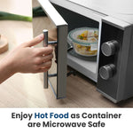 Load image into Gallery viewer, Glass Airtight Container Set 400ml +650ml Set of 02 Transparent