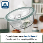 Load image into Gallery viewer, Glass Airtight Container Set 400ml +650ml Set of 02 Transparent