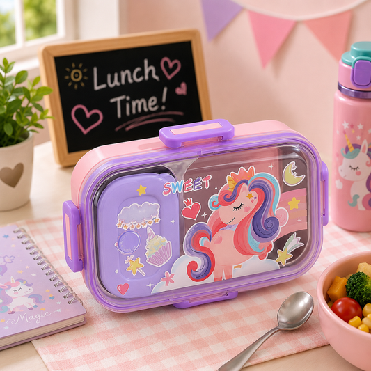 Leakproof 2 Compartment Lunch Box