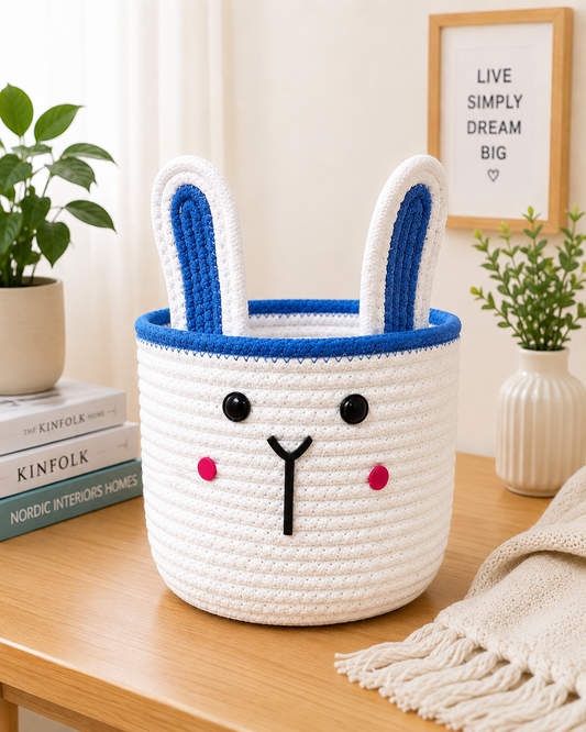 Cute Bunny Rope Storage Basket