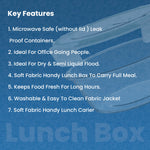 Load image into Gallery viewer, Premium Glass Lunch Box Round Set of 3 400ml each