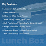 Load image into Gallery viewer, Borosilicate Glass Lunch Box Square Set Of 3 320ml