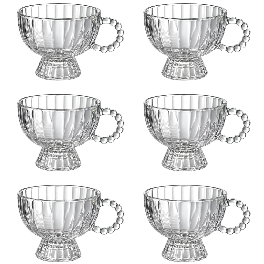 Strip Glass Cup Set  (Set of 6)