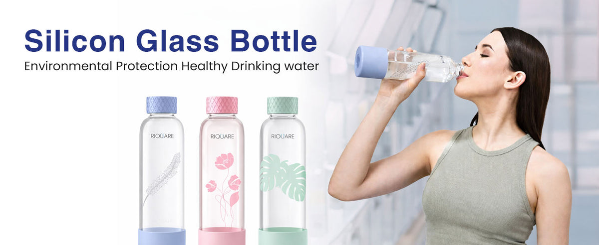 Purifa Purifa Pro Borosilicate Glass Water Bottle With Silicon Sleeve 750ml B ...