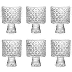 Load image into Gallery viewer, Rioware,230ml 6pc Vision Transparent Large Glass Set | Borosilicate Glass Tumblers for Drinking Water, Cold Drinks | Flame Proof, Microwave &amp; Dishwasher Safe | for Daily use &amp; Gifting with Stripes
