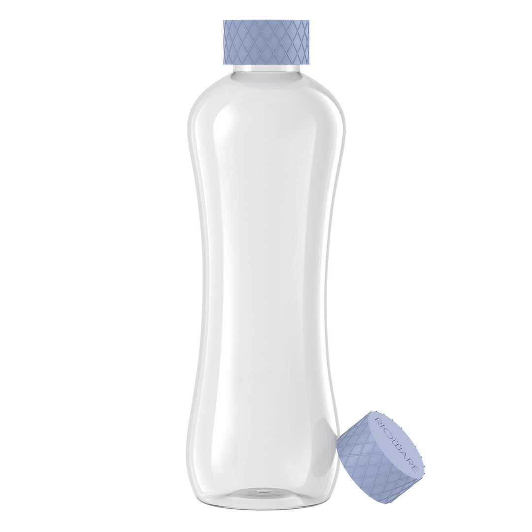Glass Water Bottle 1 Litre | Airtight lid | Leak Proof | Silicon Cap | Fridge Water Bottles for Home, Office & Gym (Blue, Pack of 01)