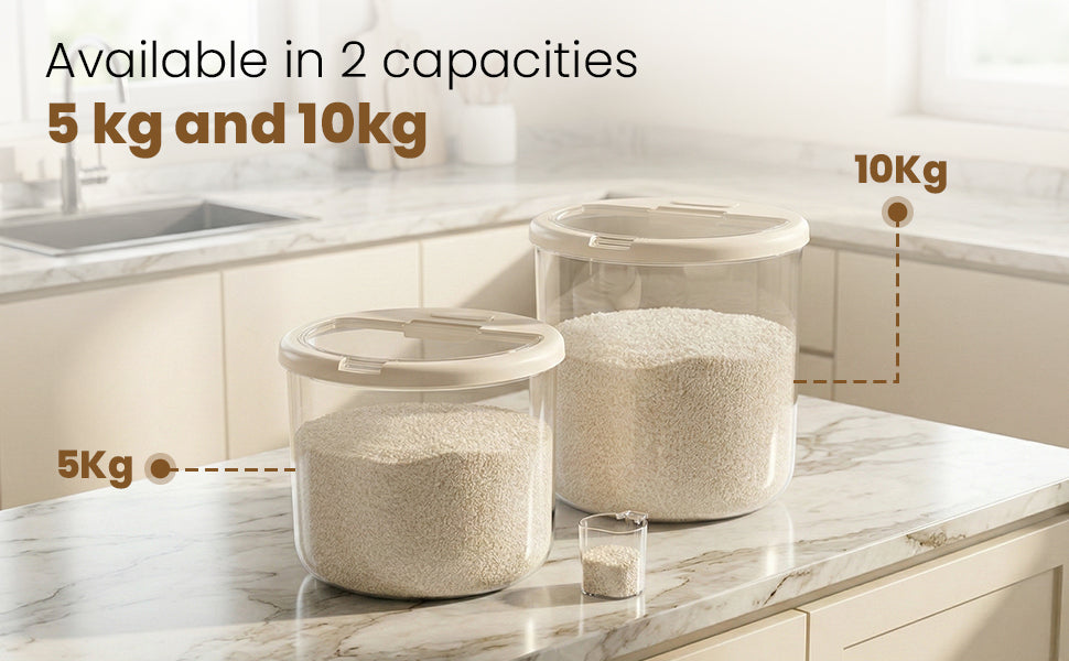 Transparent Rice Bucket Transparent Rice Container 10kg – Rioware
