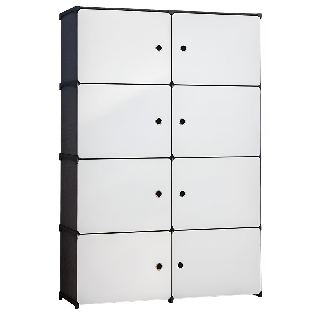 Wardrobe Organizer 8 Shelves Transparent