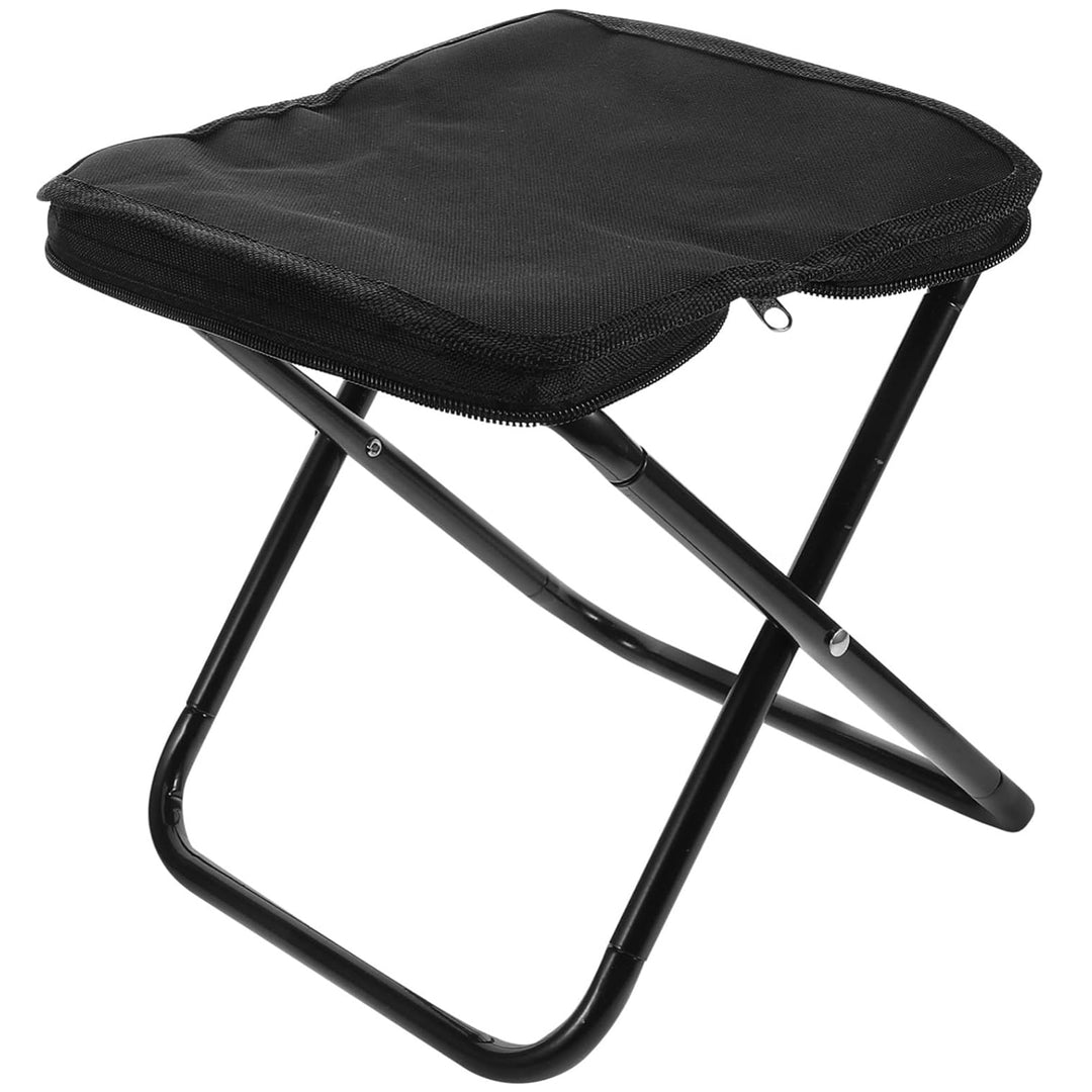 Rioware Folding Stool 110Kg, with Brown Color, Mini Outdoor Camping Stool, Portable Small,Lightweight Hunting Seat with Zippered Carrying Bag, Folding Slacker Chairs for Fishing Travelling Picnics