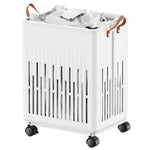 Load image into Gallery viewer, Rioware, Laundry Magic Mover Mini | Foldable Laundry Basket with Wheels &amp; Handles | Breathable Storage Organizer for Clothes, Toys &amp; Daily Essentials
