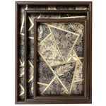 Load image into Gallery viewer, Serving Trays Wooden Black Abstract - Set of 3
