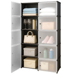 Load image into Gallery viewer, Wardrobe Organizer 8 Shelves Transparent
