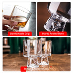 Load image into Gallery viewer, Rioware,230ml 6pc Vision Transparent Large Glass Set | Borosilicate Glass Tumblers for Drinking Water, Cold Drinks | Flame Proof, Microwave &amp; Dishwasher Safe | for Daily use &amp; Gifting without Stripes

