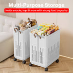Load image into Gallery viewer, Rioware, Laundry Magic Mover Mini | Foldable Laundry Basket with Wheels &amp; Handles | Breathable Storage Organizer for Clothes, Toys &amp; Daily Essentials
