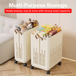 Load image into Gallery viewer, Rioware, Laundry Magic Mover Mini | Foldable Laundry Basket with Wheels &amp; Handles | Breathable Storage Organizer for Clothes, Toys &amp; Daily Essentials
