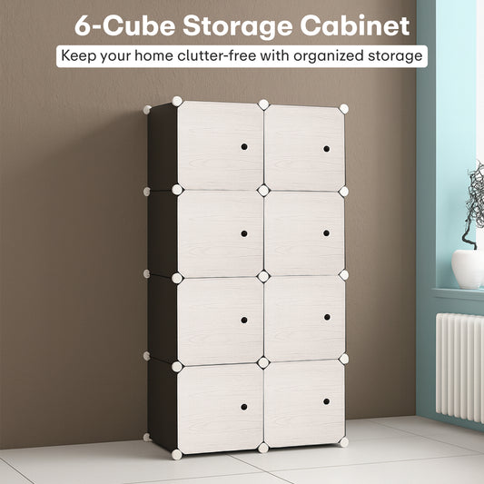 Wardrobe Organizer 6 Shelves -Textured