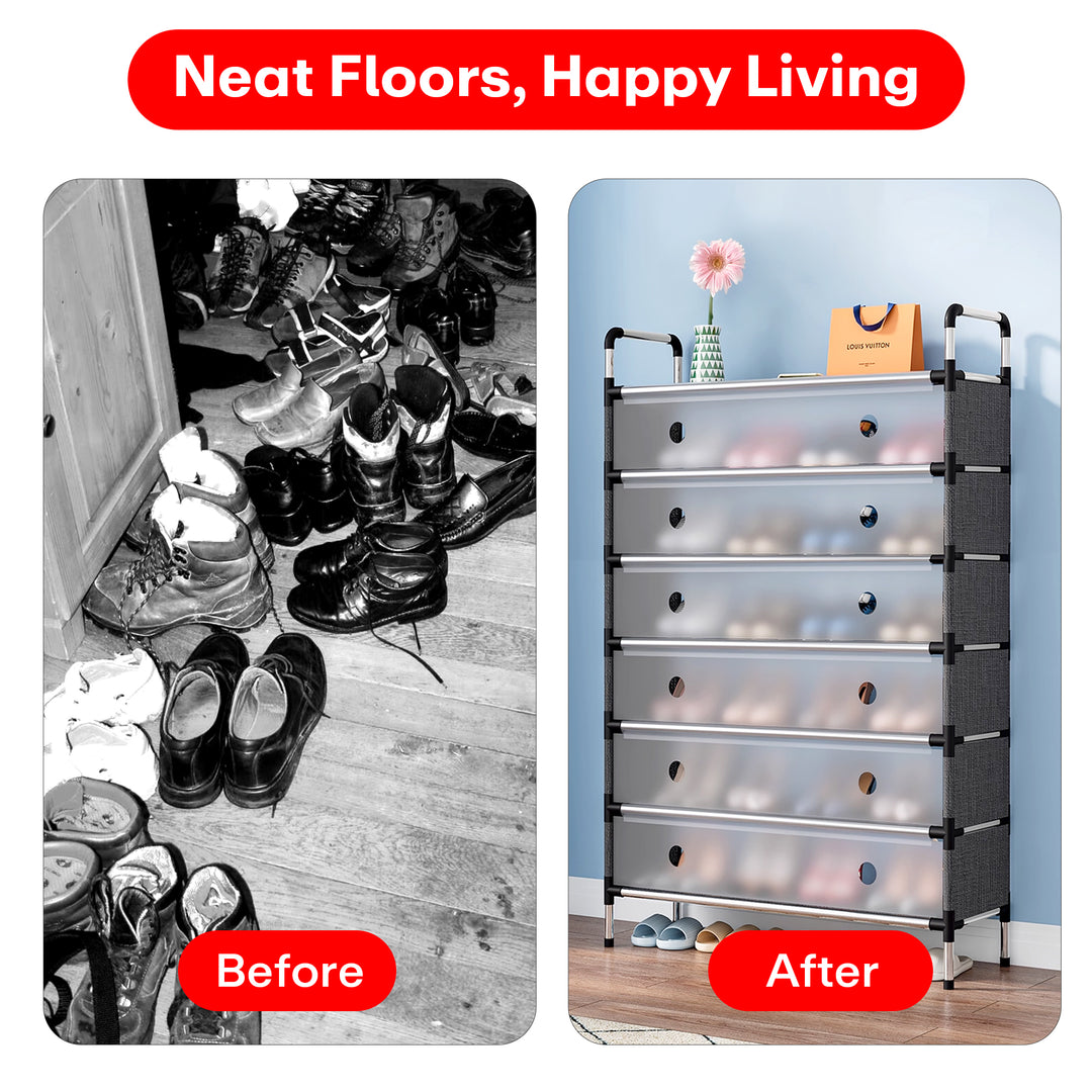 Rioware Shoe Rack (Transparent 6 Layer)