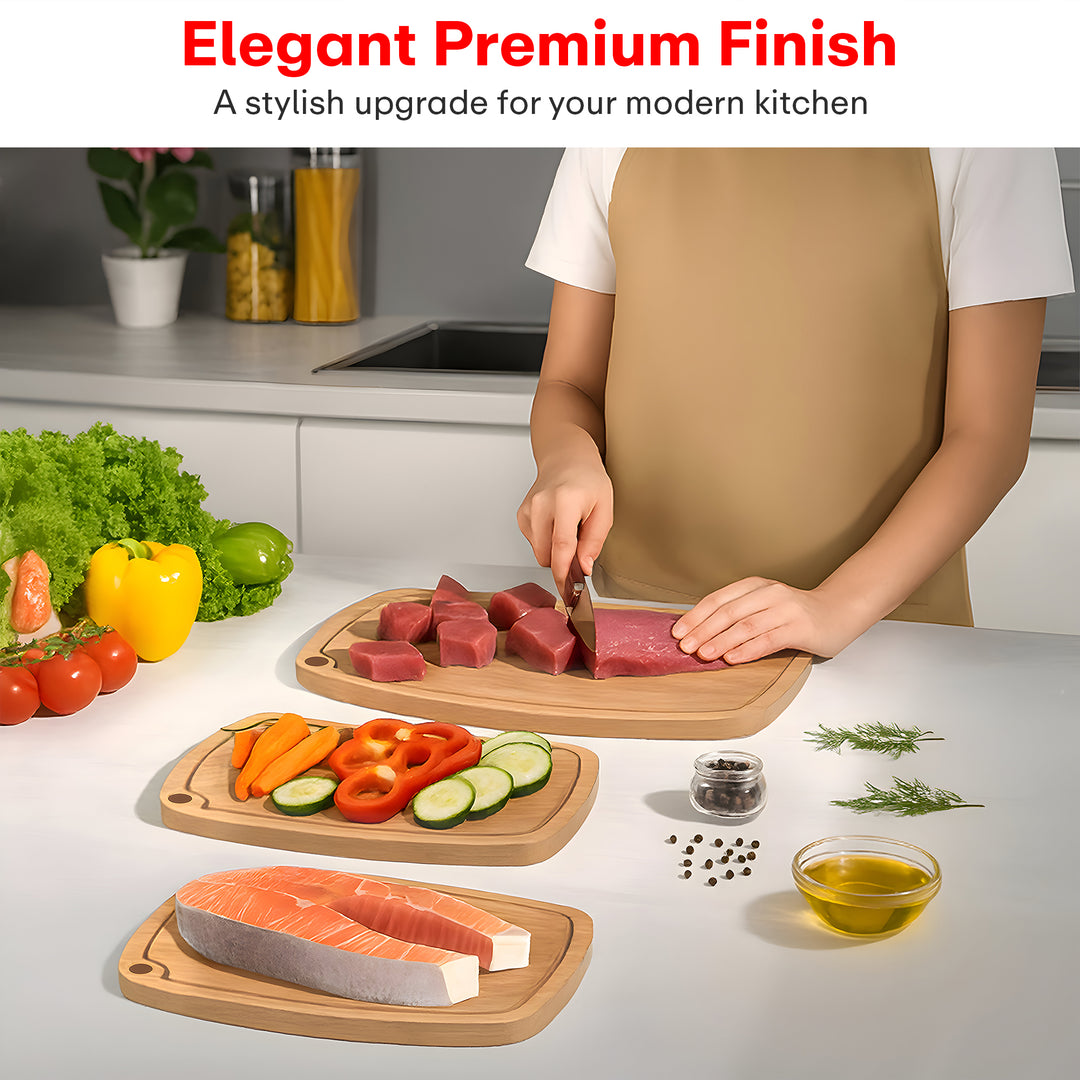 Bamboo Chopping Board Set of 3
