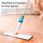 Load image into Gallery viewer, Rioware Delite Spray Mop for Dry and Wet Floor Cleaning with Washable Microfiber Pad - with 800ml Refillable Bottle for Wooden Floor, Hardwood, Marble, Laminate, Ceramic Tiles, and for Dust Cleaning
