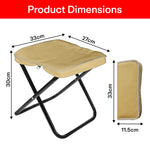 Load image into Gallery viewer, Rioware Folding Stool 110Kg, with Brown Color, Mini Outdoor Camping Stool, Portable Small,Lightweight Hunting Seat with Zippered Carrying Bag, Folding Slacker Chairs for Fishing Travelling Picnics
