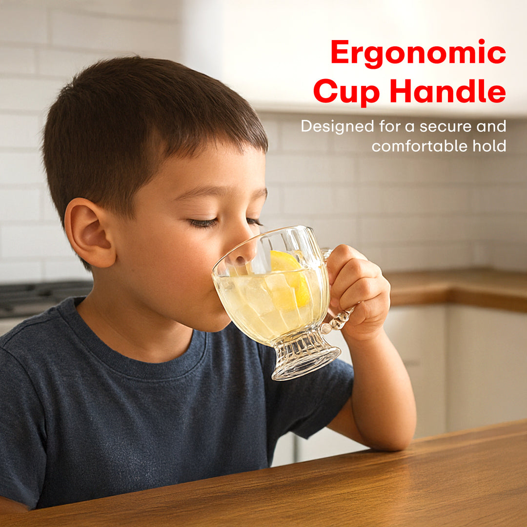 Strip Glass Cup Set  (Set of 6)
