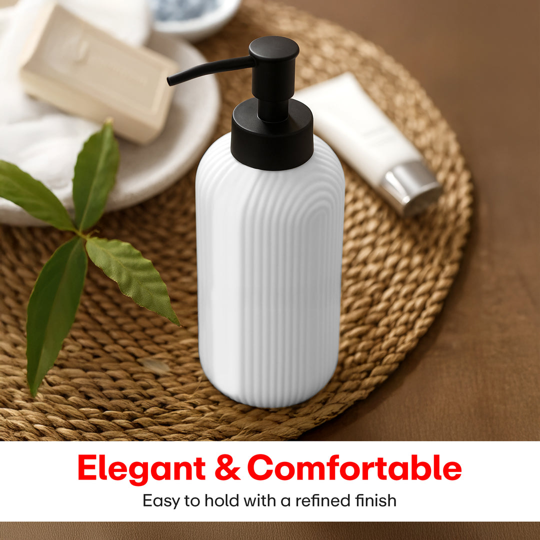Striped Soap Dispenser