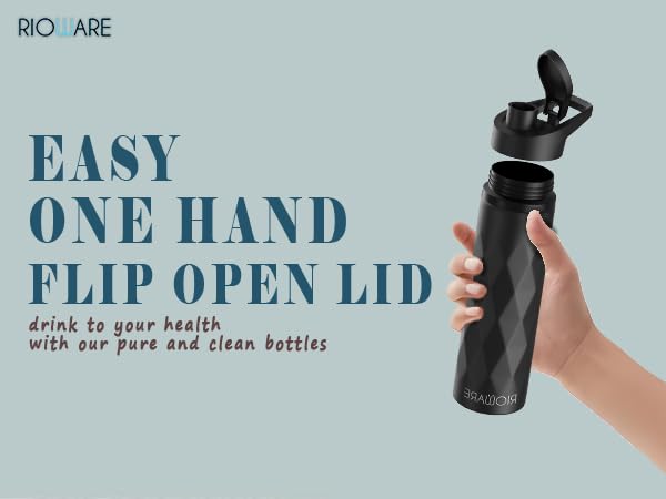 Stainless Steel 750ML Water Bottle - BPA-Free, Leak-Proof, Sipper Cap
