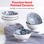Load image into Gallery viewer, Rioware Ceramic Bowl, Set of 4 | Microwave &amp; Dishwasher Safe| Bowls for Snacks, Fruits, Salad, Desserts BPA &amp; Lead-Free Bowls, 250ml, Grey
