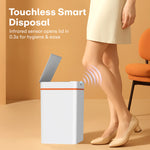 Load image into Gallery viewer, Rioware Smart Dustbin for Home - 13 L Hanging Waterproof Touchless Sensor Dustbin with Lid, Waste Bin Trash Can for Kitchen Cabinet, Bathroom, Battery Operated (Grey)

