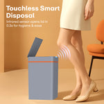 Load image into Gallery viewer, Rioware Smart Dustbin for Home - 13 L Hanging Waterproof Touchless Sensor Dustbin with Lid, Waste Bin Trash Can for Kitchen Cabinet, Bathroom, Battery Operated (Grey)
