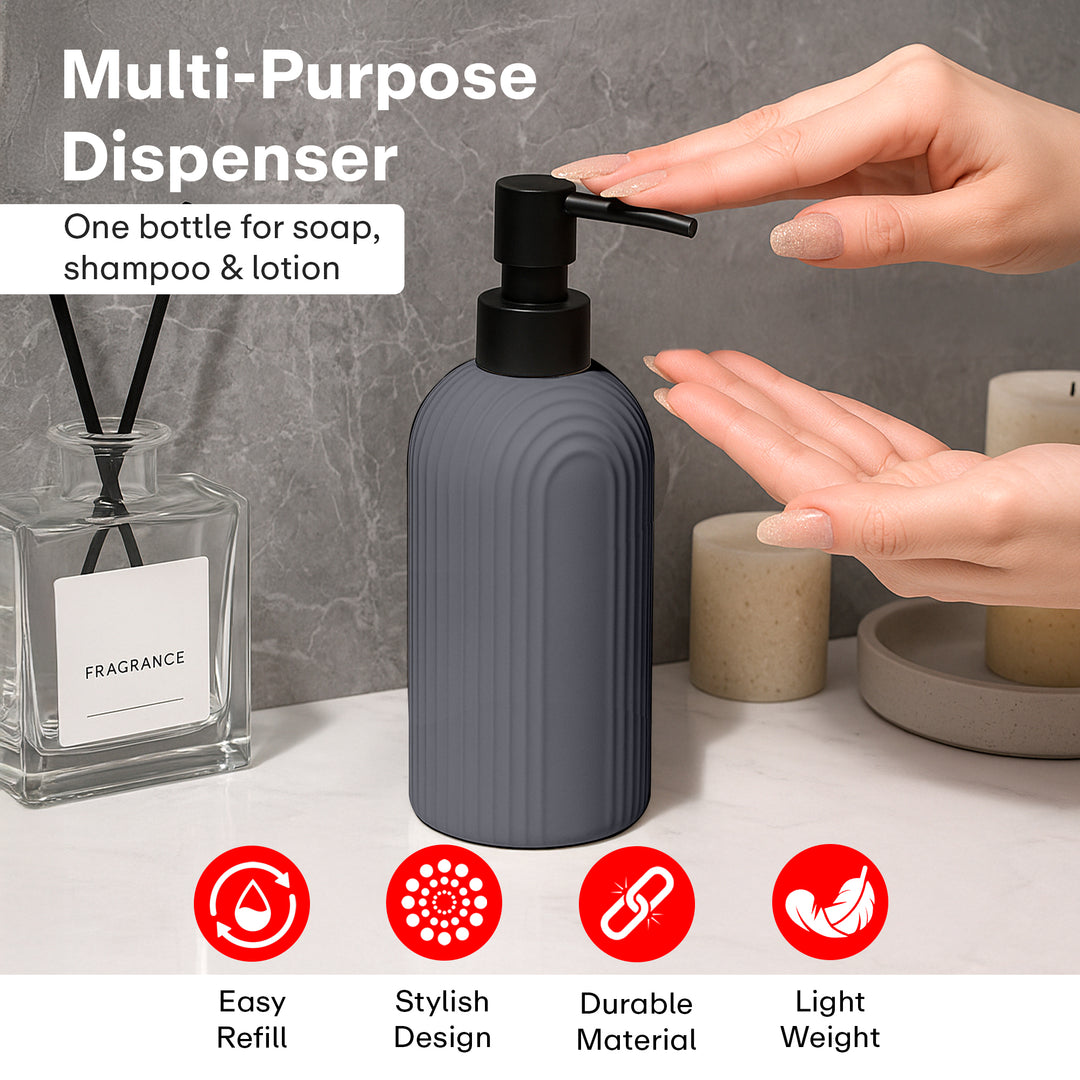 Striped Soap Dispenser