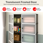 Load image into Gallery viewer, Wardrobe Organizer 8 Shelves Transparent
