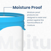 Rioware® Borosilicate Glass Jar for Kitchen Storage | Kitchen Container Set and Storage Box, Air Tight Round Lid with Silicon Covering for Kitchen Storage | Set of 06 (400ml)