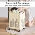 Load image into Gallery viewer, Rioware, Laundry Magic Mover Mini | Foldable Laundry Basket with Wheels &amp; Handles | Breathable Storage Organizer for Clothes, Toys &amp; Daily Essentials
