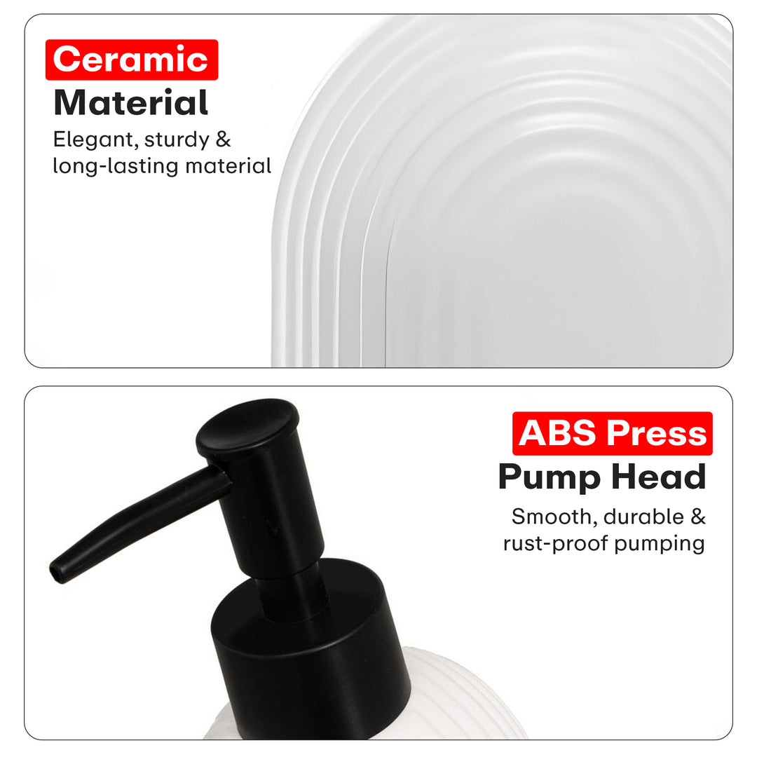 Striped Soap Dispenser