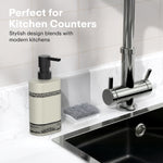 Load image into Gallery viewer, Rioware Outdoor Living Liquid Soap Dispenser, 300ml, Multipurpose Refillable Plastic Pump for Hand Wash, Dish Wash, Shampoo, Kitchen, Bathroom, and Household Use Pack of 1, Ivory White
