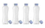 Load image into Gallery viewer, Glass Water Bottle 1 Litre | Airtight lid | Leak Proof | Silicon Cap | Fridge Water Bottles for Home, Office &amp; Gym (Blue, Pack of 01)
