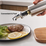 Load image into Gallery viewer, Rioware® Glass Oil Dispenser with Stainless Steel Cover Seasoning Glass Oil Bottle Leakproof Oiler Tank Household Condiment Dispenser 300ml -Pack Of 01
