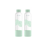 Load image into Gallery viewer, Rioware® Purifa Borosilicate Glass Water Bottle with Silicon Sleeve (750ml) | Airtight lid | Leak Proof | Silicon Cap | Fridge Water Bottles for Home, Office &amp; Gym -Pack of 01(Green)
