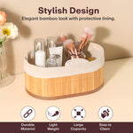 Load image into Gallery viewer, RIOWARE Natural Bamboo Storage Rectangular Basket Bins Organizer, Pack of 3
