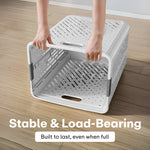 Load image into Gallery viewer, Rioware, Laundry Magic Mover Mini | Foldable Laundry Basket with Wheels &amp; Handles | Breathable Storage Organizer for Clothes, Toys &amp; Daily Essentials |
