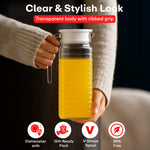 Load image into Gallery viewer, Striped Glass Jug 1000 Ml
