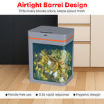Load image into Gallery viewer, Rioware Smart Dustbin for Home - 13 L Hanging Waterproof Touchless Sensor Dustbin with Lid, Waste Bin Trash Can for Kitchen Cabinet, Bathroom, Battery Operated (Grey)
