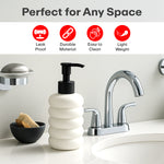 Load image into Gallery viewer, Rioware Outdoor Living Liquid Soap Dispenser, 300ml, Multipurpose Refillable Plastic Pump for Hand Wash, Dish Wash, Shampoo, Kitchen, Bathroom, and Household Use Pack of 1, Round Black
