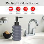 Load image into Gallery viewer, Rioware Outdoor Living Liquid Soap Dispenser, 300ml, Multipurpose Refillable Plastic Pump for Hand Wash, Dish Wash, Shampoo, Kitchen, Bathroom, and Household Use Pack of 1, Round Black
